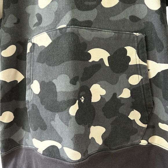 Bape The Bathing Ape Camo Hoodie Sweatshirt - Picture 3 of 8